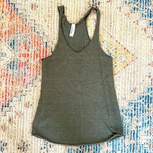Sold in Bundle: American Apparel olive green racerback tank
